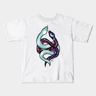 Celestial Sun and Moon Snakes Kids T-Shirt